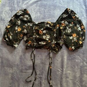Floral Puff Sleeve Top